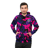 Purple Black and Magenta Ape Nation Camo Athletic Hoodie