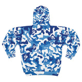 Ape Nation Camo Blue Unisex Zip Hoodie
