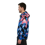 Ape Nation Pink Black Blue and White Athletic Hoodie