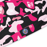 Ape Nation Pink Back White Camo Athletic Hoodie (AOP)