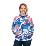 Ape Nation Pink Blue White Athletic Hoodie