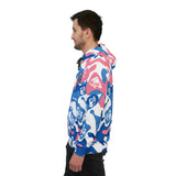 Ape Nation Pink Blue White Athletic Hoodie