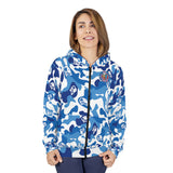 Ape Nation Camo Blue Unisex Zip Hoodie