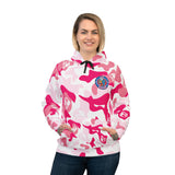 Pink and White Camo Athletic Hoodie