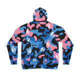 Ape Nation Pink Black Blue and White Athletic Hoodie