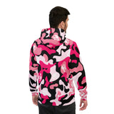 Ape Nation Pink Back White Camo Athletic Hoodie (AOP)