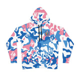 Ape Nation Pink Blue White Athletic Hoodie