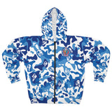 Ape Nation Camo Blue Unisex Zip Hoodie