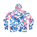 Ape Nation Pink Blue White Athletic Hoodie