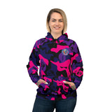 Purple Black and Magenta Ape Nation Camo Athletic Hoodie