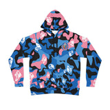 Ape Nation Pink Black Blue and White Athletic Hoodie