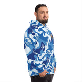 HYMC Blue Camo Fashion Hoodie