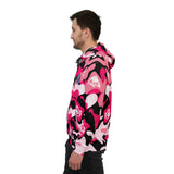 Ape Nation Pink Back White Camo Athletic Hoodie (AOP)