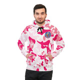 Pink and White Camo Athletic Hoodie