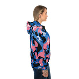 Ape Nation Pink Black Blue and White Athletic Hoodie