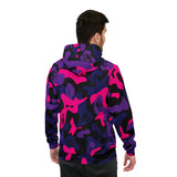 Purple Black and Magenta Ape Nation Camo Athletic Hoodie