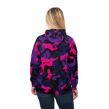 Purple Black and Magenta Ape Nation Camo Athletic Hoodie