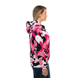 Ape Nation Pink Back White Camo Athletic Hoodie (AOP)