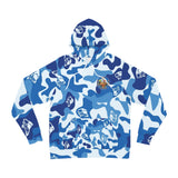 HYMC Blue Camo Fashion Hoodie