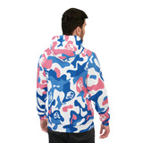 Ape Nation Pink Blue White Athletic Hoodie