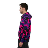 Purple Black and Magenta Ape Nation Camo Athletic Hoodie