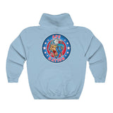Ape Nation small logo front large logo back Unisex Heavy Blend™ Hooded Sweatshirt