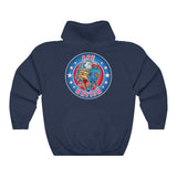 Ape Nation small logo front large logo back Unisex Heavy Blend™ Hooded Sweatshirt