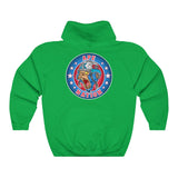 Ape Nation small logo front large logo back Unisex Heavy Blend™ Hooded Sweatshirt
