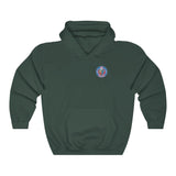Ape Nation small logo front large logo back Unisex Heavy Blend™ Hooded Sweatshirt