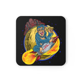 Ape On a Rocket Corkwood Coaster Set