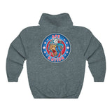 Ape Nation small logo front large logo back Unisex Heavy Blend™ Hooded Sweatshirt