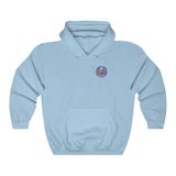 Ape Nation small logo front large logo back Unisex Heavy Blend™ Hooded Sweatshirt