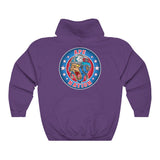 Ape Nation small logo front large logo back Unisex Heavy Blend™ Hooded Sweatshirt
