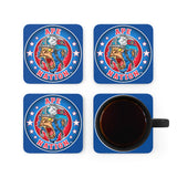 Ape Nation Logo Corkwood Coaster Set