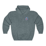 Ape Nation small logo front large logo back Unisex Heavy Blend™ Hooded Sweatshirt