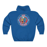 Ape Nation small logo front large logo back Unisex Heavy Blend™ Hooded Sweatshirt