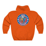 Ape Nation small logo front large logo back Unisex Heavy Blend™ Hooded Sweatshirt