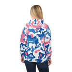 Ape Nation Pink Blue White Athletic Hoodie