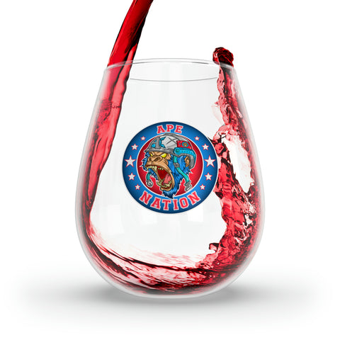 Ape Nation Stemless Wine Glass, 11.75oz