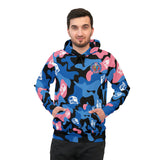 Ape Nation Pink Black Blue and White Athletic Hoodie
