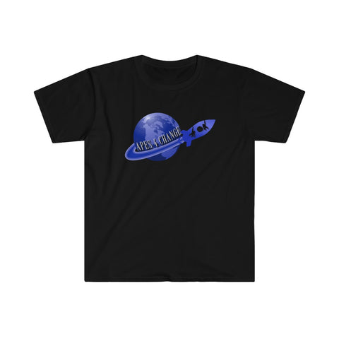 Apes4Change Large logo front Unisex Softstyle T-Shirt