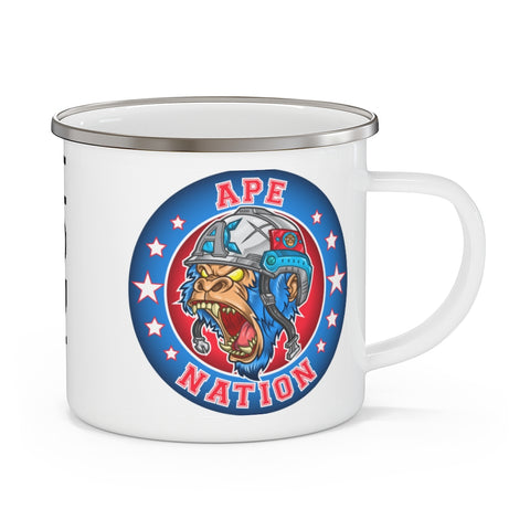 Ape Nation Enamel Camping Mug